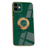 Aere Luxury Plated iPhone Case With Ring For Series 14-16