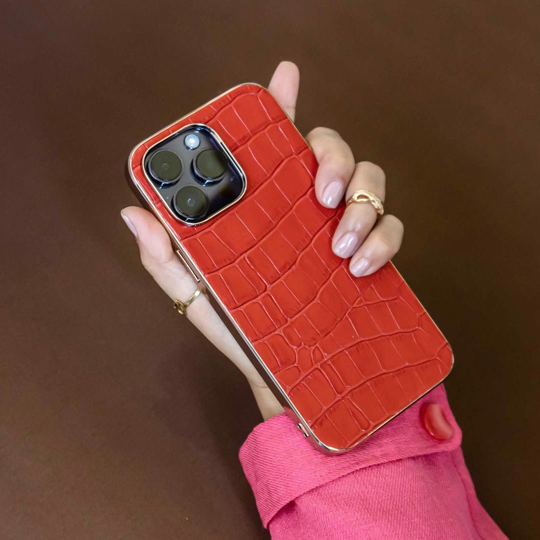 Abduco Genuine Leather iPhone Case Crocodile - Astra Cases