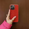 Abduco Genuine Leather iPhone Case Crocodile - Astra Cases
