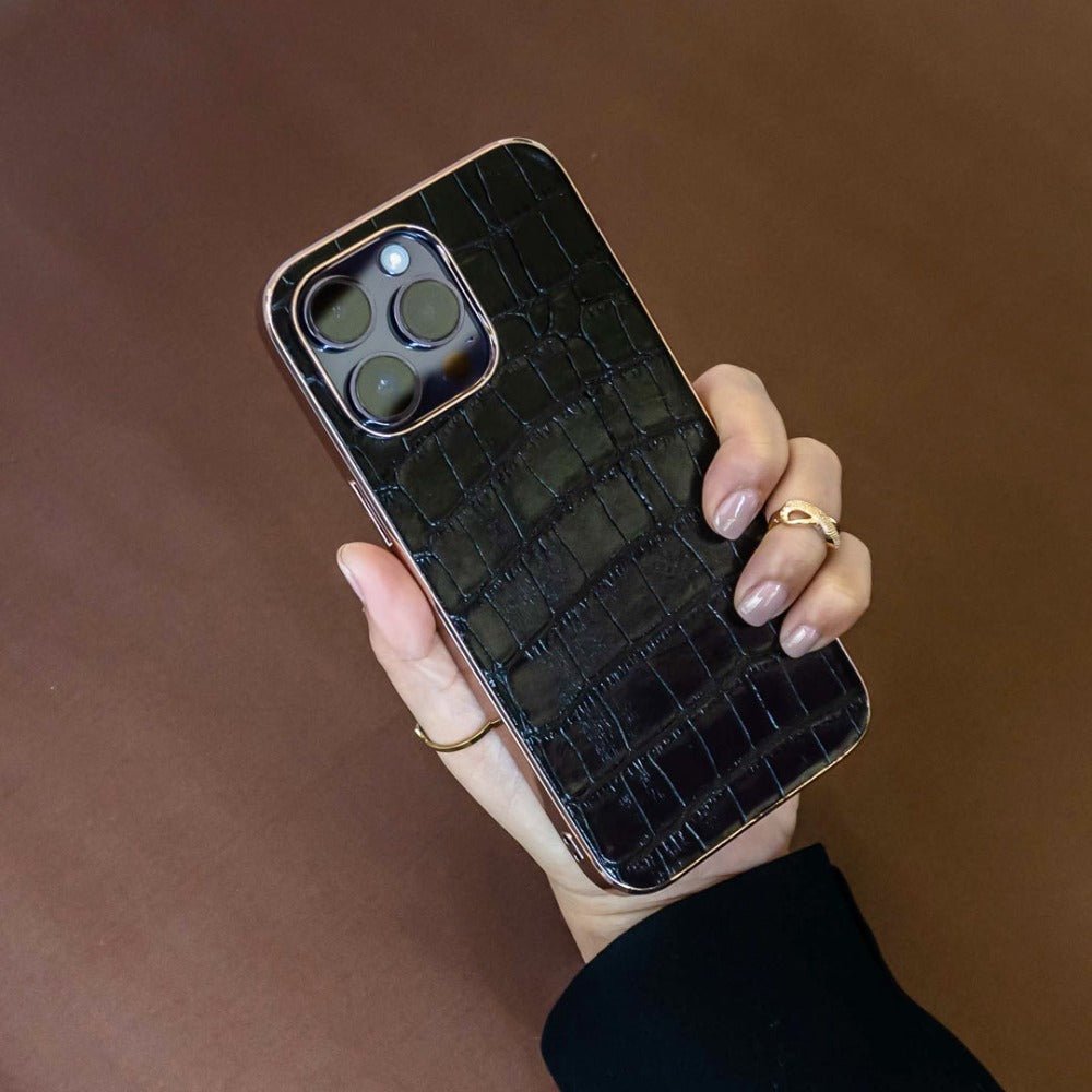 Abduco Genuine Leather iPhone Case Crocodile - Astra Cases