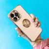 Aere Luxury Plated iPhone Case With Ring For Series 14 and 15 - Astra Cases