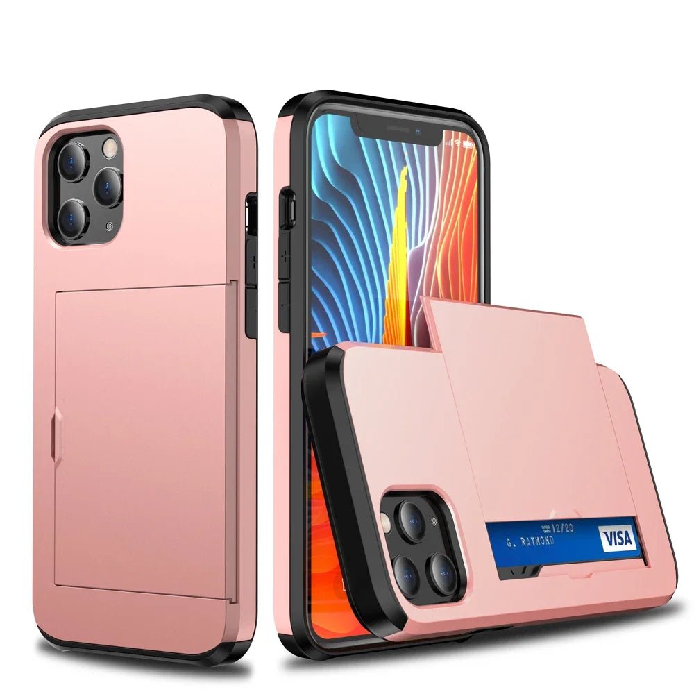 Depereo Military Grade Slide Wallet Case For iPhone With Card Slot - Astra Cases