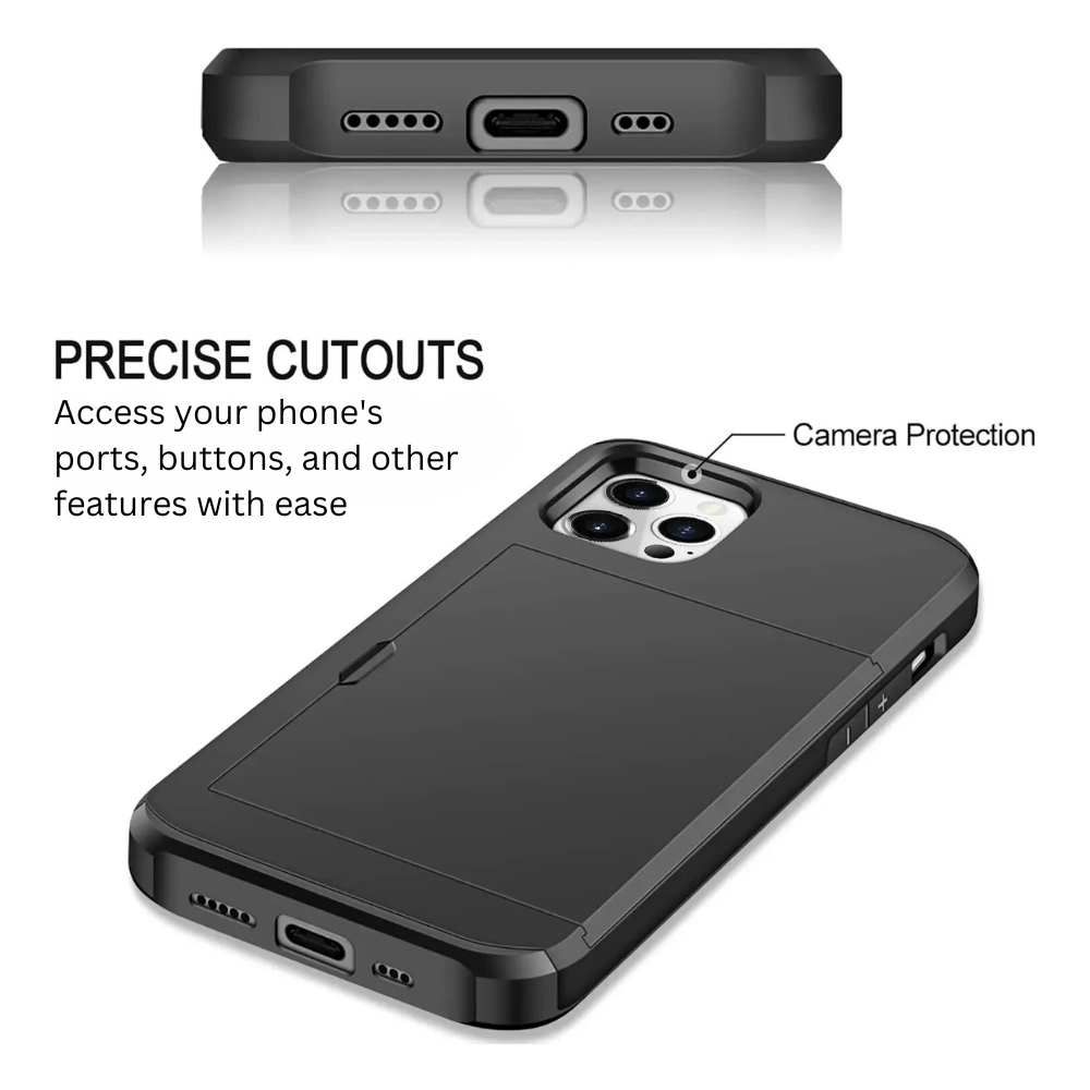 Depereo Military Grade Slide Wallet Case For iPhone With Card Slot - Astra Cases
