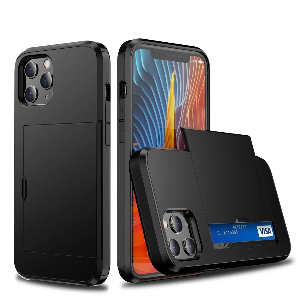 Depereo Military Grade Slide Wallet Case For iPhone With Card Slot - Astra Cases