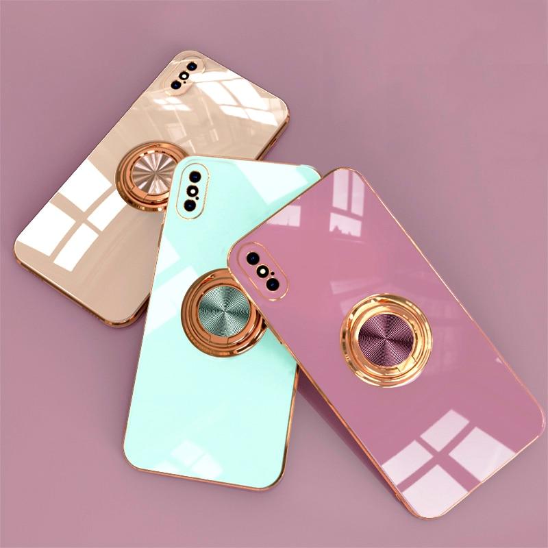 Aere Luxury Plated iPhone Case With Ring For Series 14 - Astra Cases