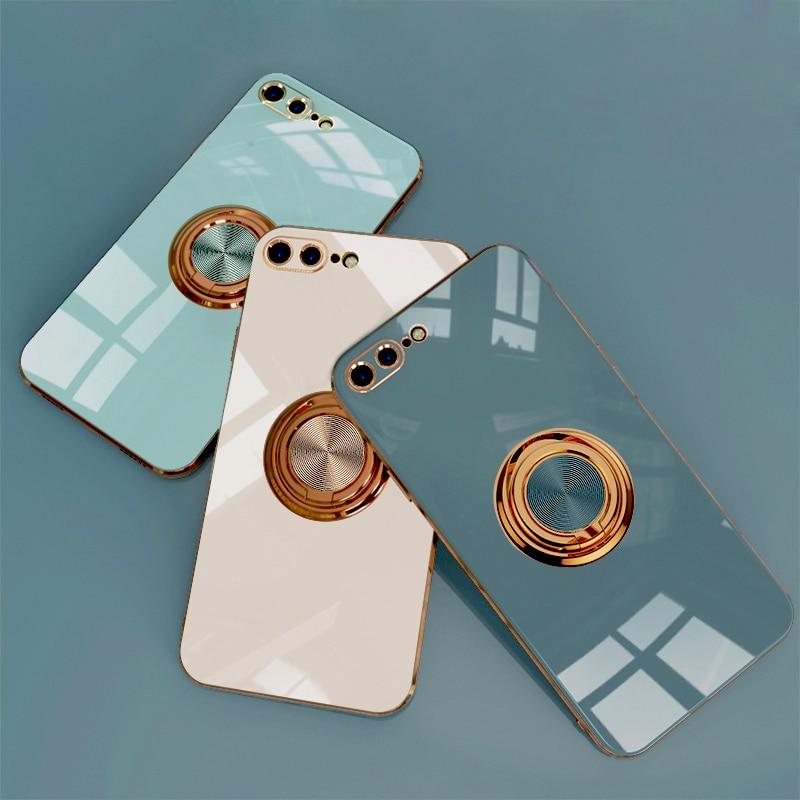 Aere Luxury Plated iPhone Case With Ring For Series 14 - Astra Cases