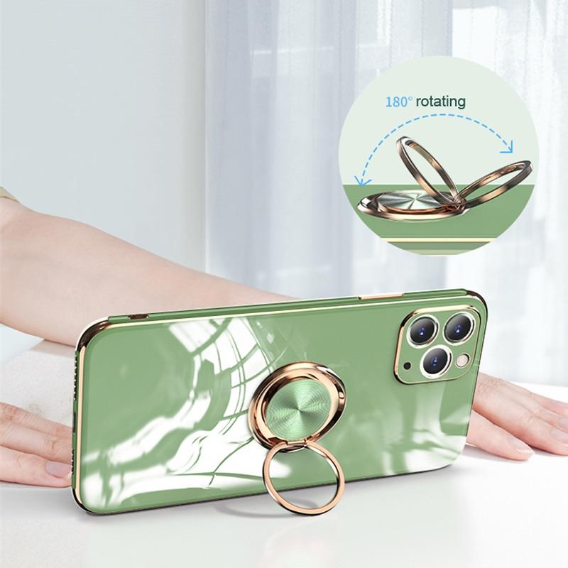 Aere Luxury Plated iPhone Case With Ring For Series 14 - Astra Cases