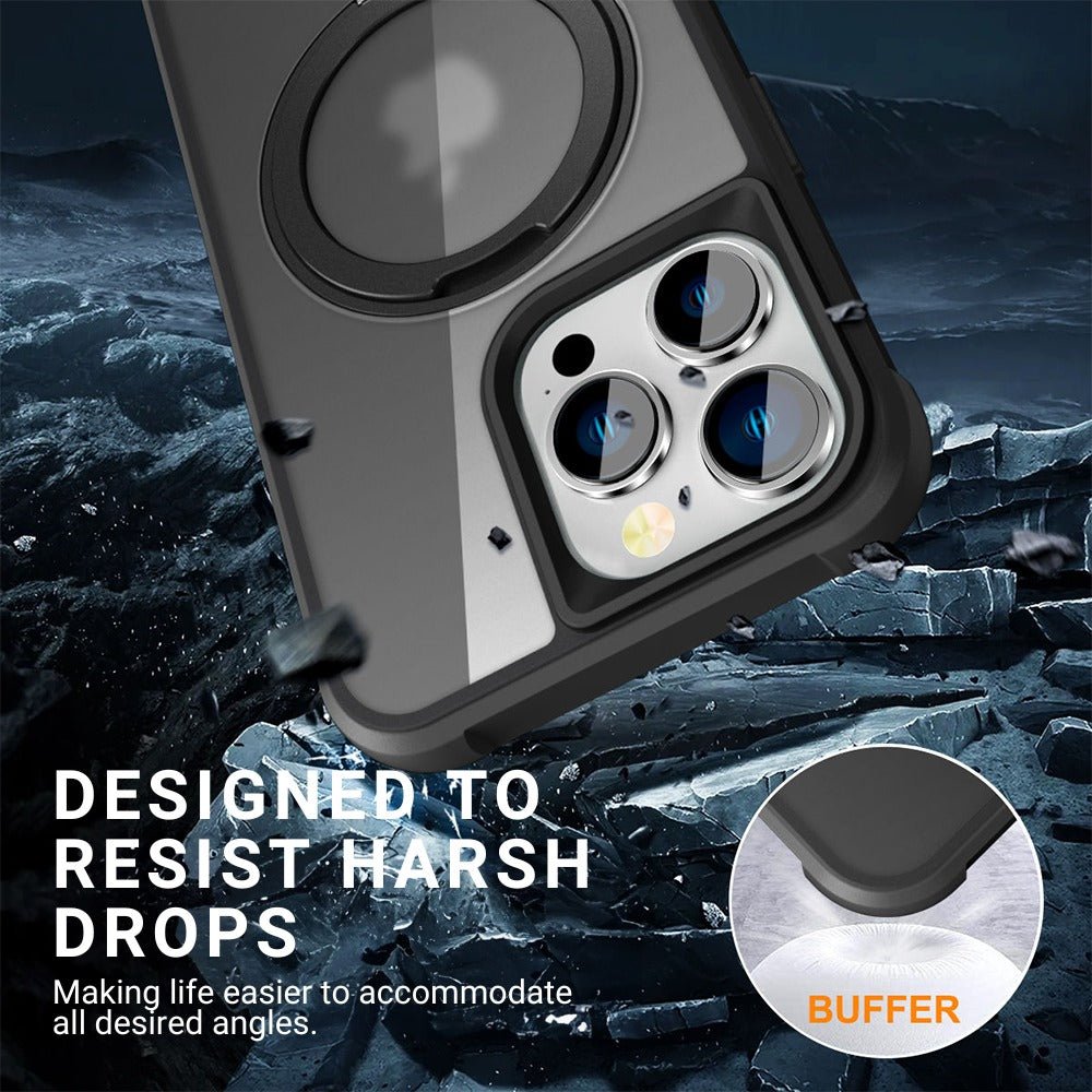 Creo Shockproof iPhone Case With 360° Rotatable Magnetic Ring - Astra Cases