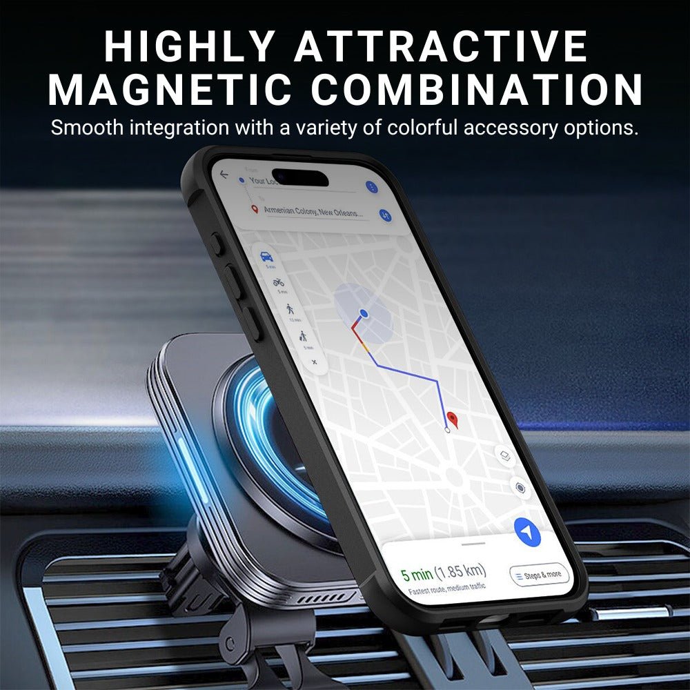Creo Shockproof iPhone Case With 360° Rotatable Magnetic Ring - Astra Cases