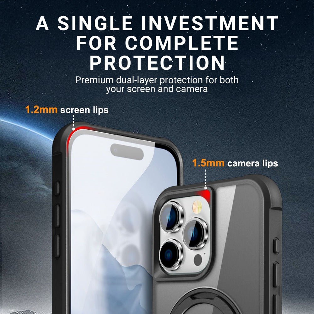 Creo Shockproof iPhone Case With 360° Rotatable Magnetic Ring - Astra Cases