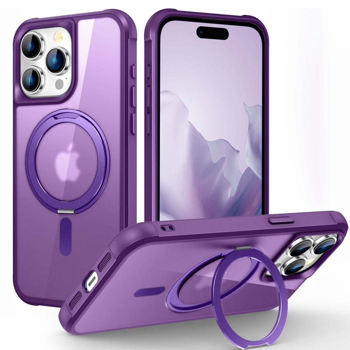 Creo Shockproof iPhone Case With 360° Rotatable Magnetic Ring - Astra Cases