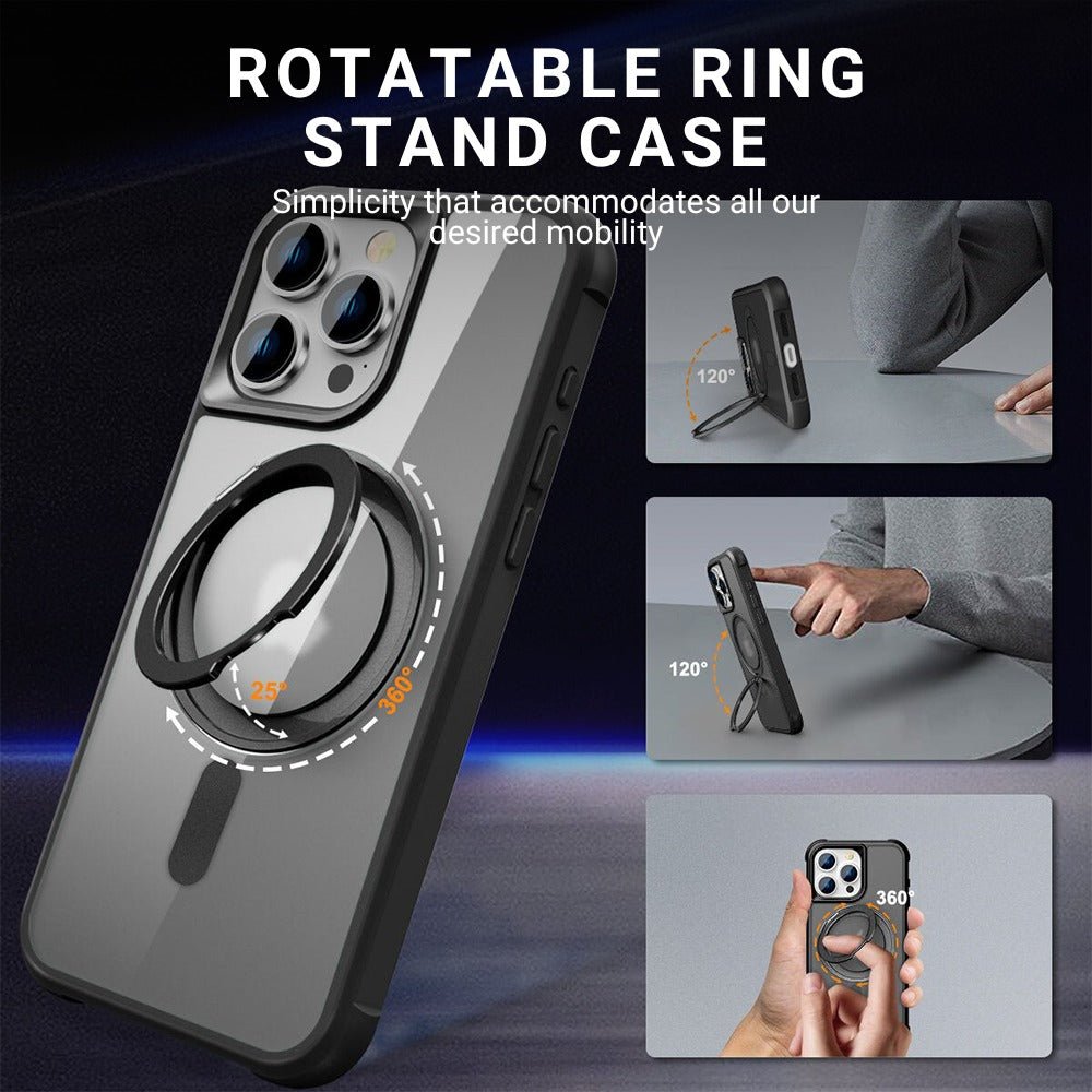 Creo Shockproof iPhone Case With 360° Rotatable Magnetic Ring - Astra Cases