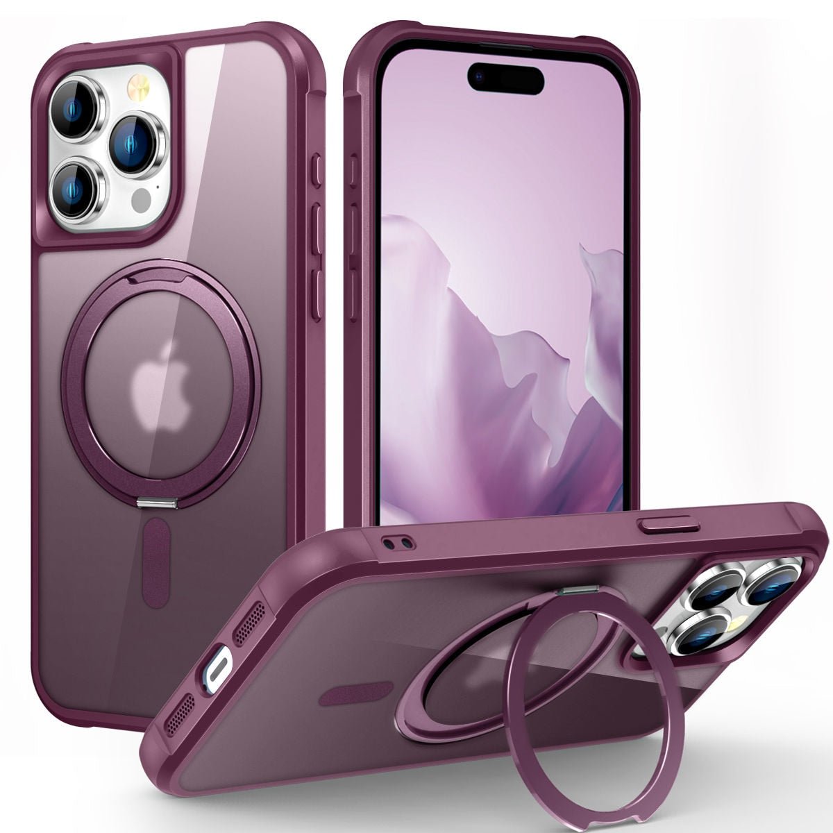 Creo Shockproof iPhone Case With 360° Rotatable Magnetic Ring - Astra Cases