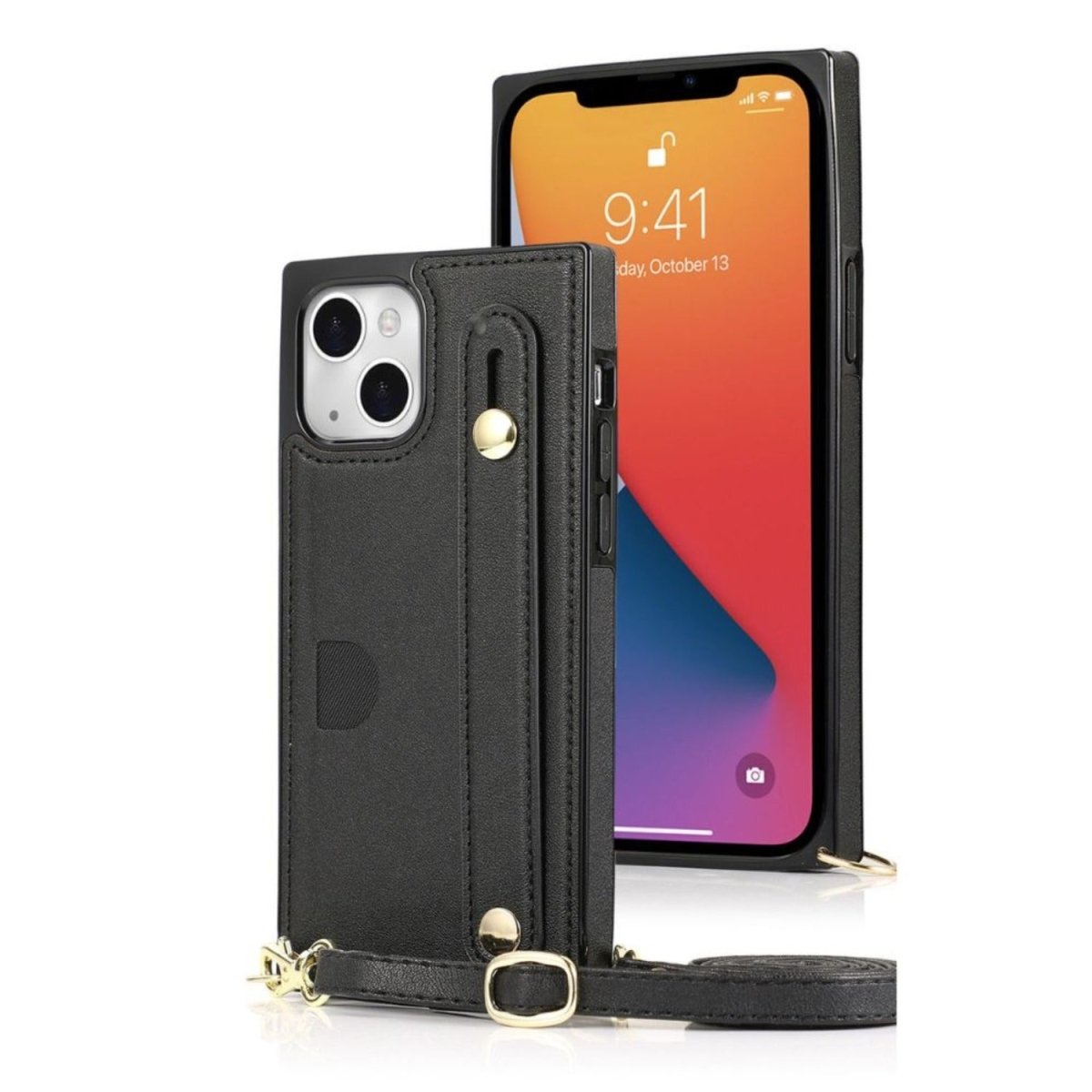 Nox Slim Leather Shockproof Case for iPhone 15 Series With Wrist Strap - Astra Cases
