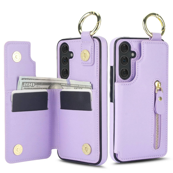 Degero Magnetic Wallet Leather Case For Galaxy A Series