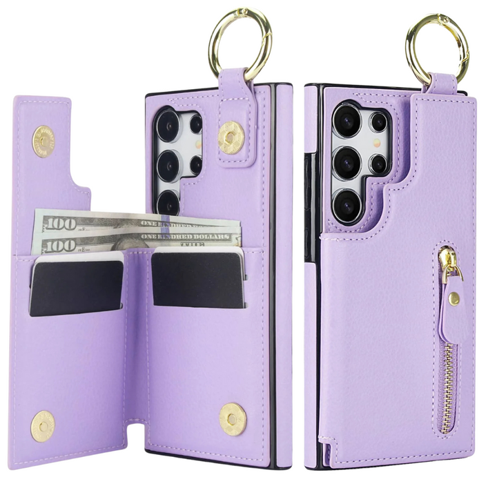 Defigo Magnetic Wallet Leather Case For Galaxy S Series
