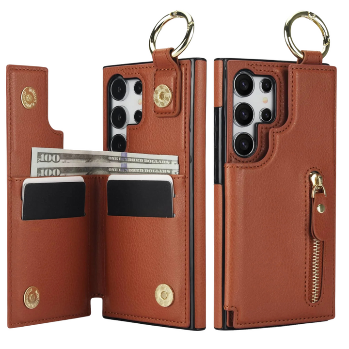Defigo Magnetic Wallet Leather Case For Galaxy S Series