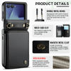 Pollen RFID Blocking Wallet Leather Case For Galaxy Z Flip 7 - Astra Cases