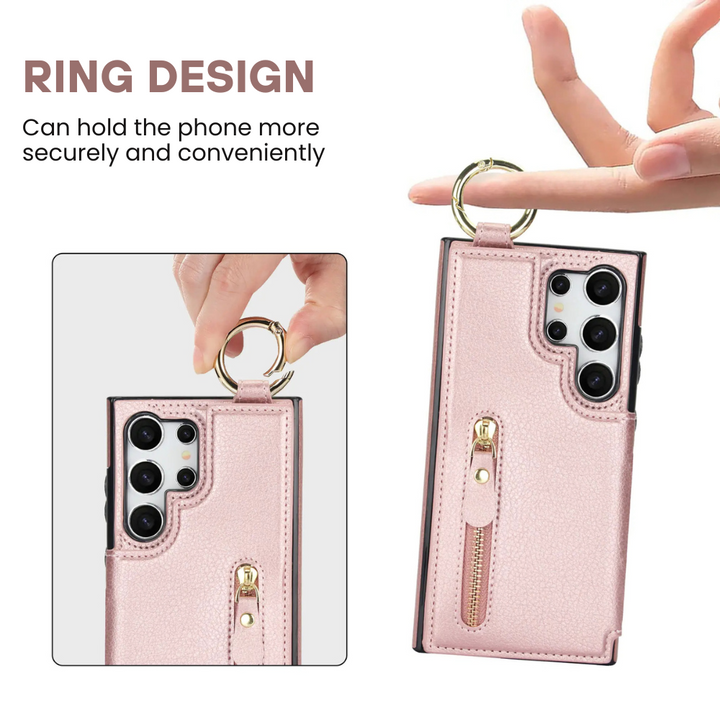 Defigo Magnetic Wallet Leather Case For Galaxy S Series