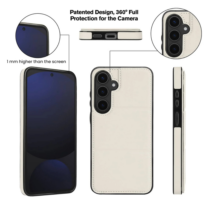 Filia Magnetic Flip Leather Case For Galaxy S Series