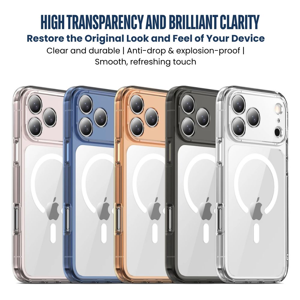 Cavus Clear Shockproof MagSafe iPhone Case - Astra Cases