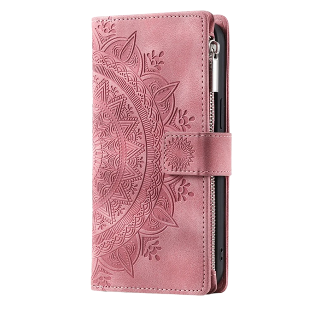 Educo Magnetic Leather Wallet Case With Straps For Galaxy S Series