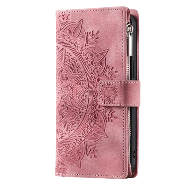 Educo Magnetic Leather Wallet Case With Straps For Galaxy S Series