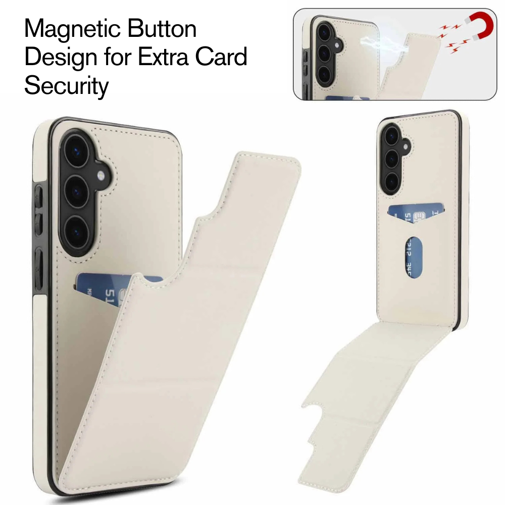 Filia Magnetic Flip Leather Case For Galaxy S Series