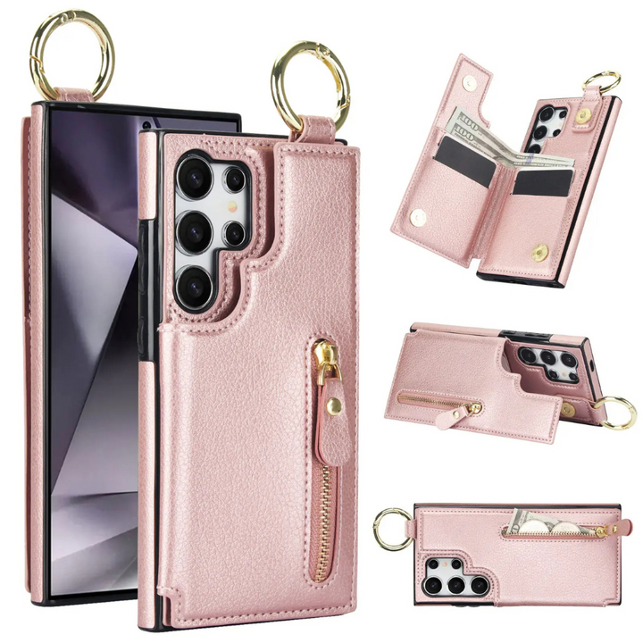 Defigo Magnetic Wallet Leather Case For Galaxy S Series