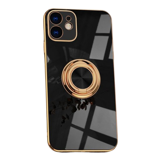 Aere Luxury Plated iPhone Case With Ring