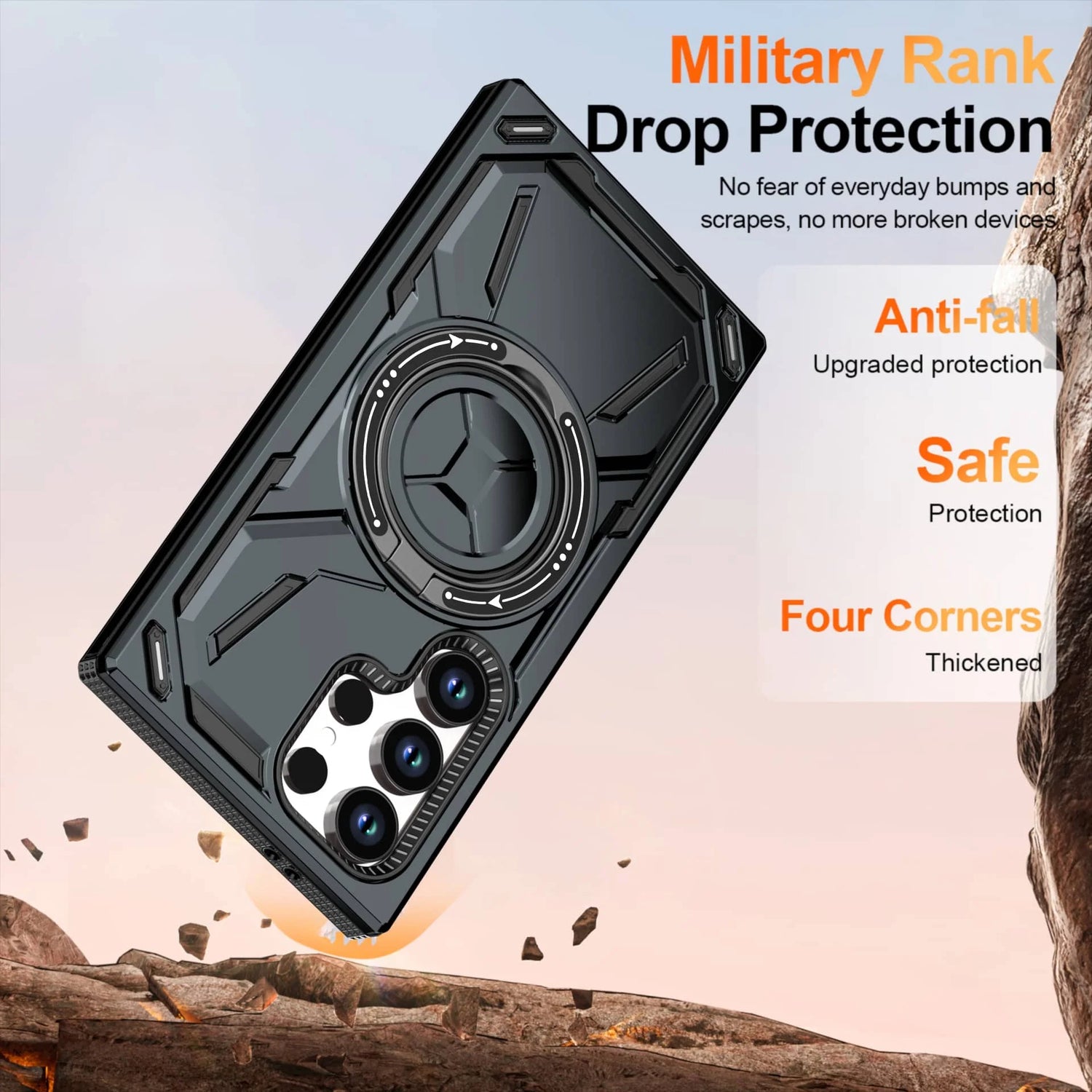 Leonis Shockproof Galaxy Case With Kickstand - Astra Cases