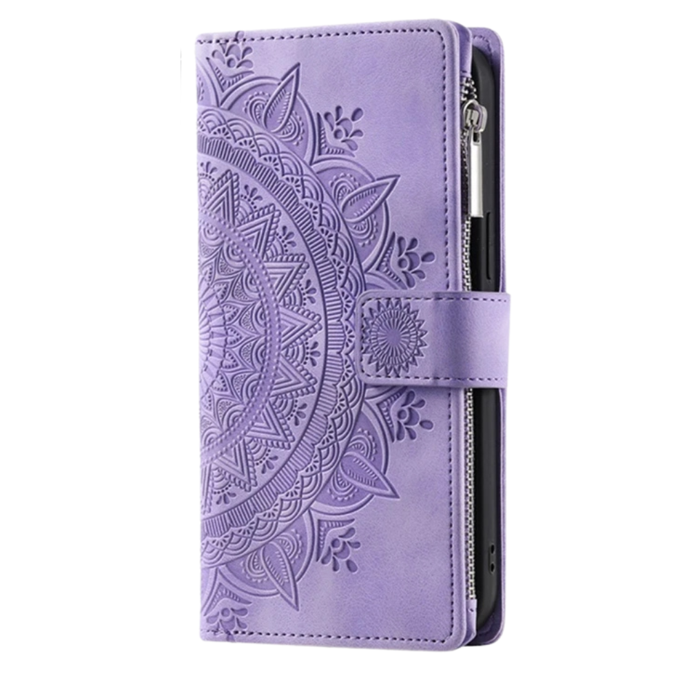 Educo Magnetic Leather Wallet Case With Straps For Galaxy S Series