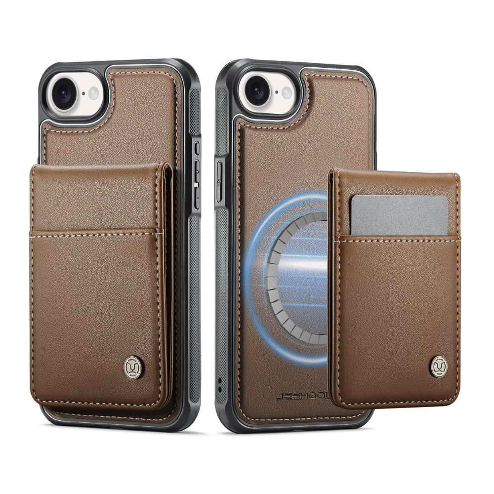 Perdo Magnetic Leather Wallet iPhone Case With Detachable Card Holder