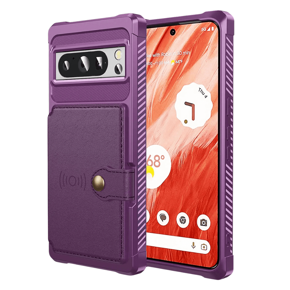 Abeo Shockproof Leather Wallet Case For Google Pixel - Astra Cases