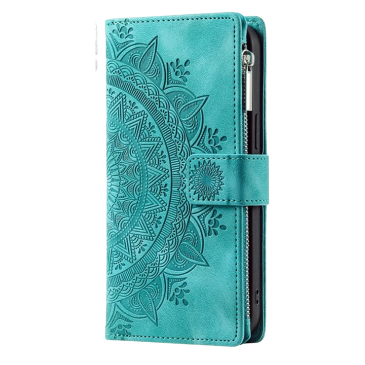 Educo Magnetic Leather Wallet Case With Straps For Galaxy S Series
