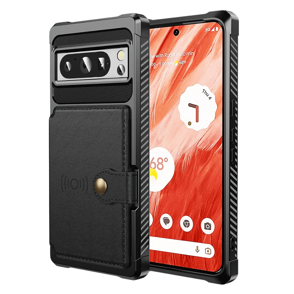 Abeo Shockproof Leather Wallet Case For Google Pixel - Astra Cases
