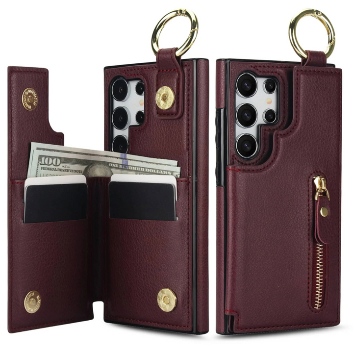 Defigo Magnetic Wallet Leather Case For Galaxy S Series