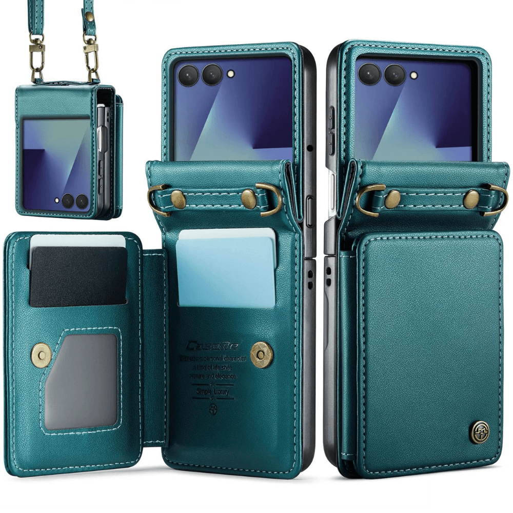 Pollen RFID Blocking Wallet Leather Case For Galaxy Z Flip 7 - Astra Cases