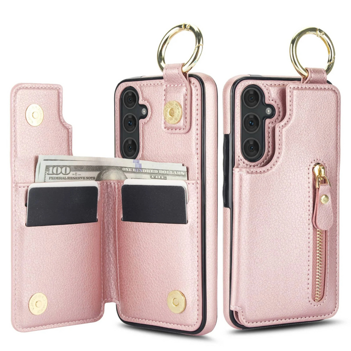 Degero Magnetic Wallet Leather Case For Galaxy A Series