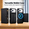 Diluo RFID Magnetic Detachable Wallet iPhone Case