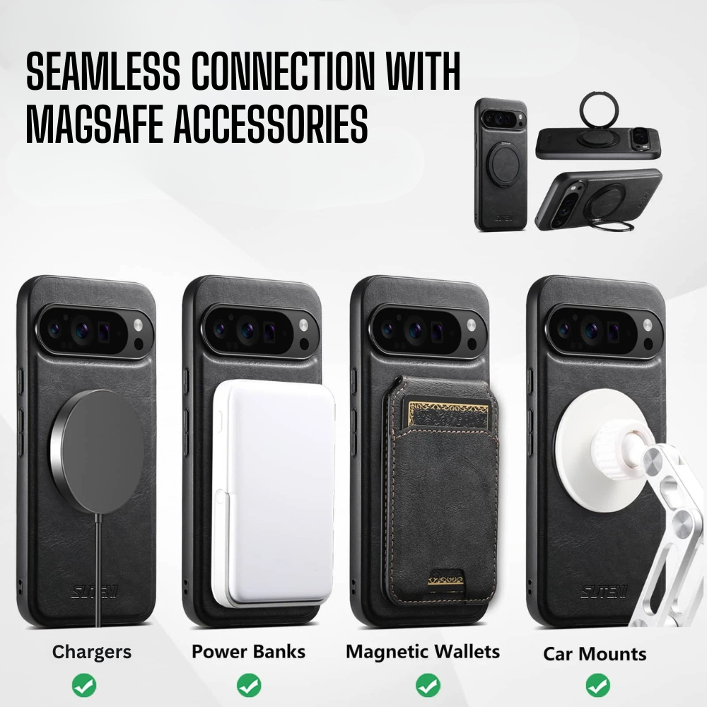 Callidus Leather Case With Built-in Kickstand For Google Pixel