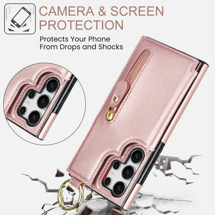 Defigo Magnetic Wallet Leather Case For Galaxy S Series