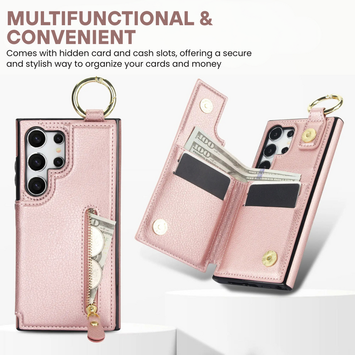 Defigo Magnetic Wallet Leather Case For Galaxy S Series