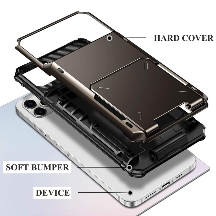 Orbit Shockproof iPhone Wallet Case For 14-16 Series - Astra Cases