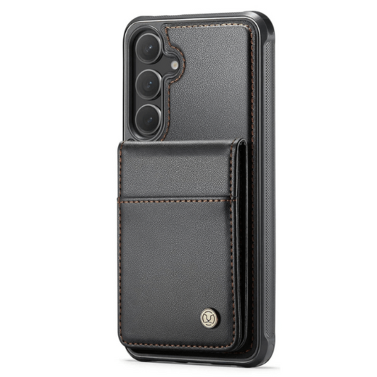 Prolix Magnetic Leather Wallet Galaxy Case With Detachable Card Holder