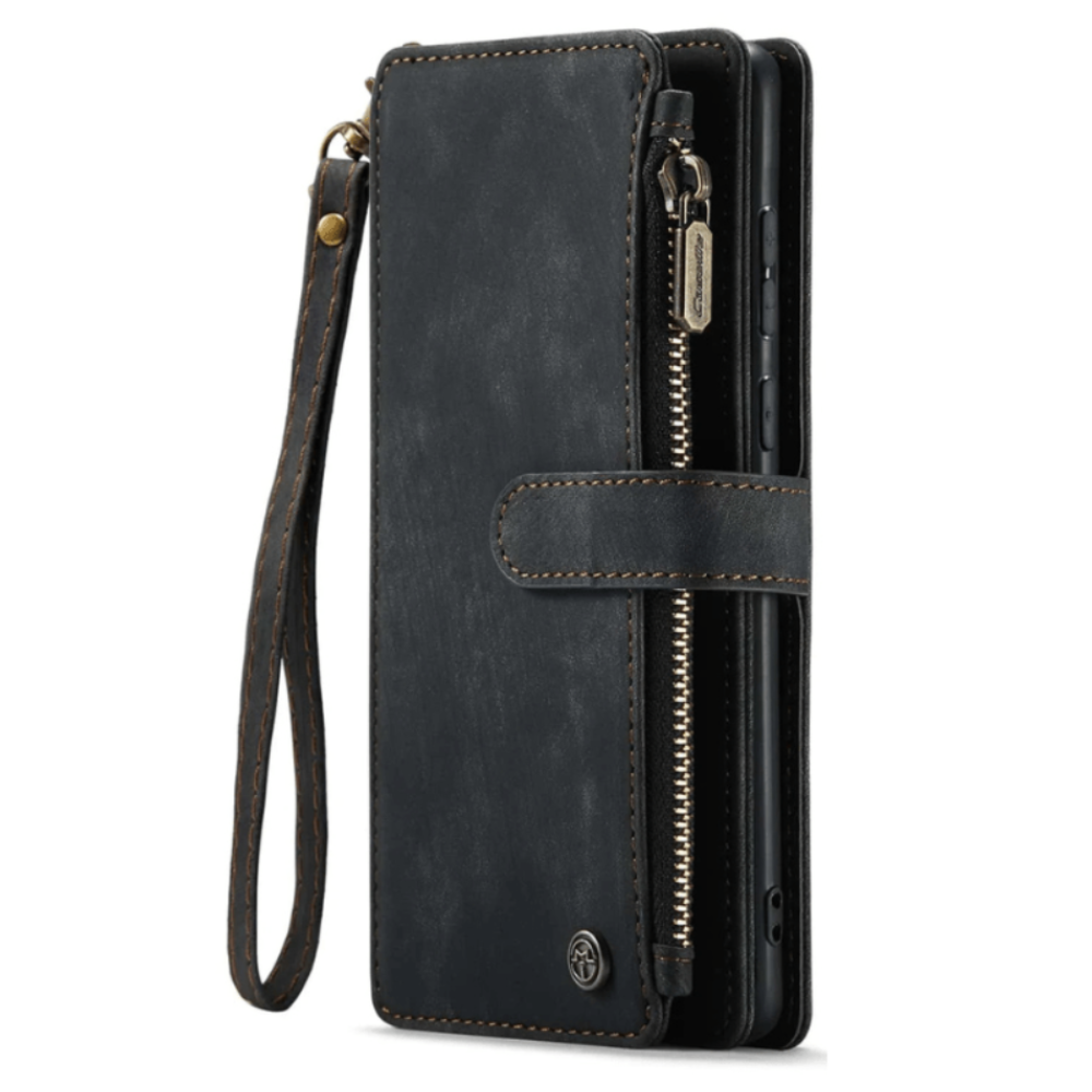 Saevio Magnetic Leather Wallet Case For Galaxy Note Series