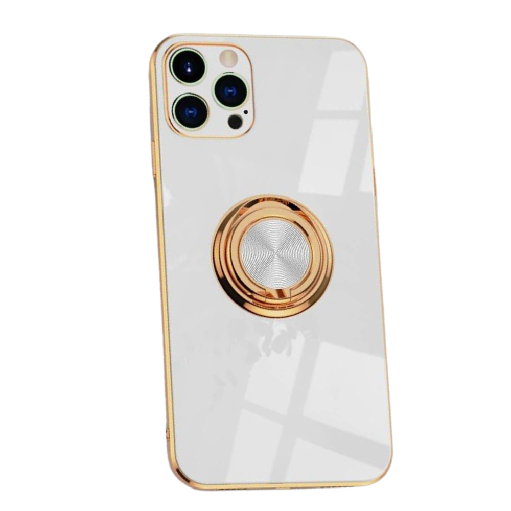 iPhone 12 Mini Case | Aere Signature Gold Plated, Ring Stand, Magnetic Mount Cover iPhone 12 Mini Case | Aere Signature Gold Plated, Ring Stand, Magnetic Mount Cover