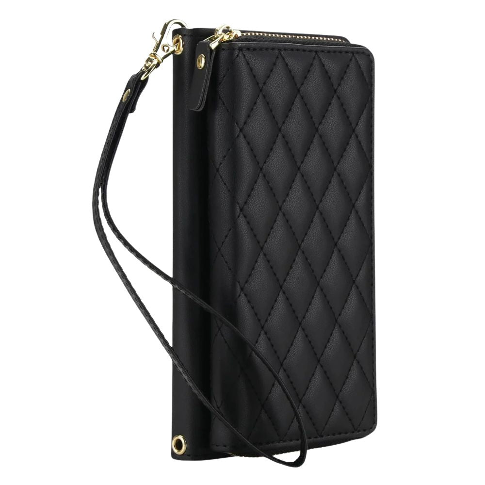 Aeneus Quilted Leather Wallet Case for Google Pixel - Astra Cases