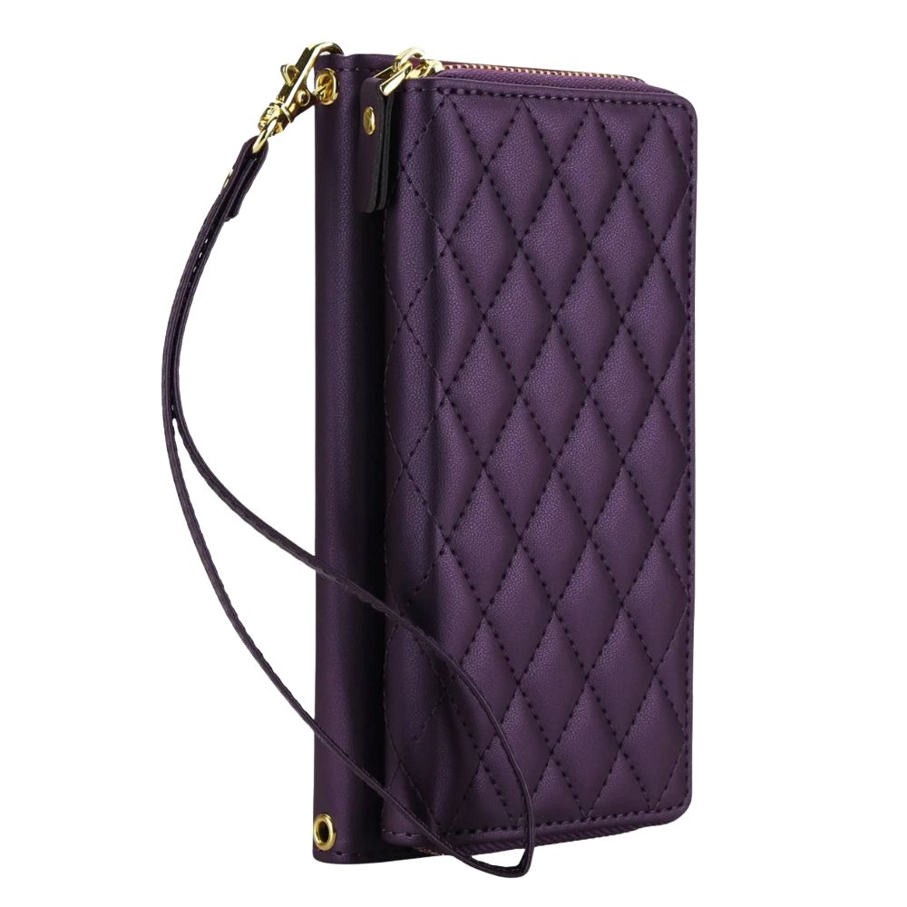 Aeneus Quilted Leather Wallet Case for Google Pixel - Astra Cases