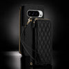 Aeneus Quilted Leather Wallet Case for Google Pixel - Astra Cases